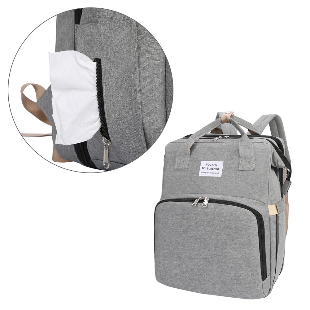 Multifunctional Portable Diaper Bag Folding Baby Travel Large Backpack Baby Bed Diaper Changing Table Pads For Outdoor